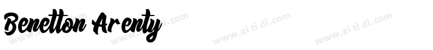Benetton Arenty字体转换